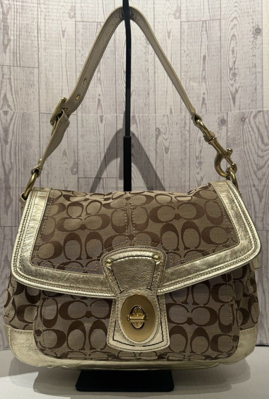 Coach Legacy Ali 65th Anniversary Limited Edition Shoulder Bag F12857, Metallic